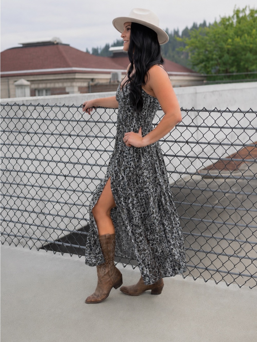 Final Touch Printed Cami Maxi Dress - Size Small, NWT